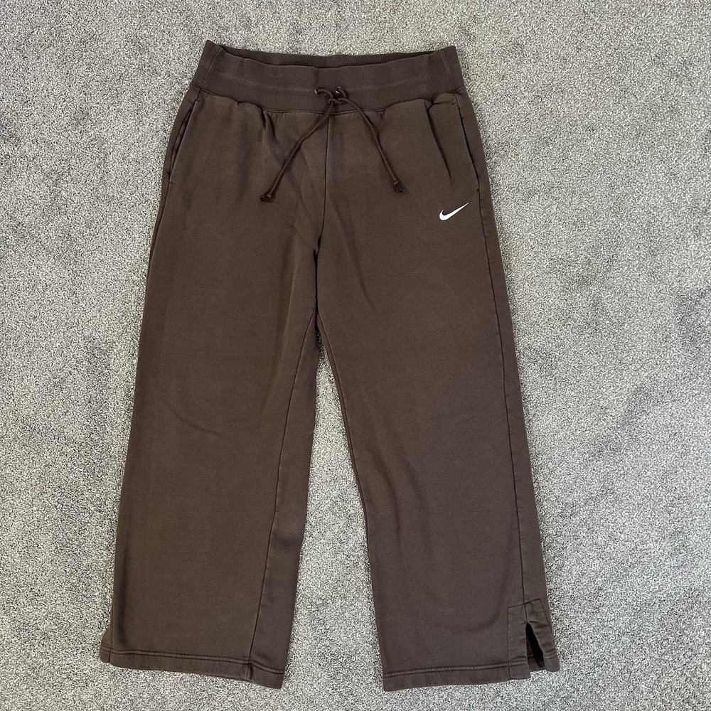 Nike Phoenix Fleece Sweatpants Womens XL Baroque Brown Wide Leg High Rise